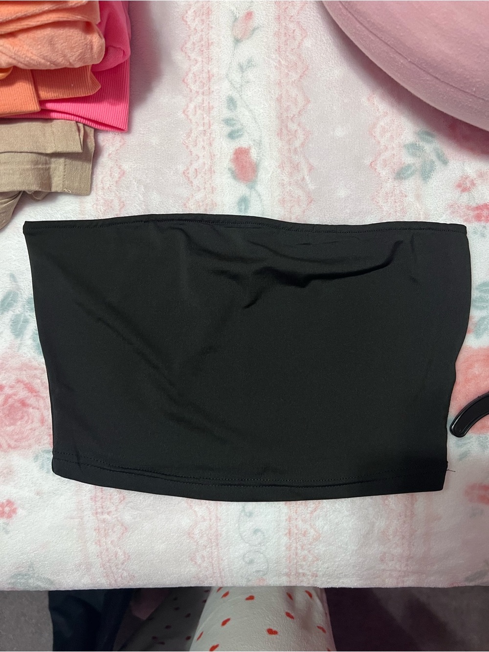 Black Bandeau Tube Top + Skirt